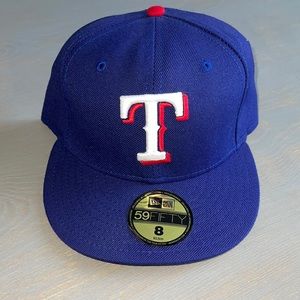 New Era 59Fifty MLB Texas Rangers Fitted Hat Sz 8